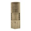 Corner Bar Cabinet Papprika, Living Room, Aged Oak