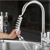 Long Spiral Faucet Extension Extender Hose Portable Pull-Able Foaming Shower Faucet Kitchen Sink Accessories Home Kitchen