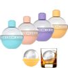 4 Pcs DIY Creative Homemade Reusable Whiskey Silicone large round ice Ball cube Mould for Drinking