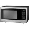 Microwave,Stainless casing,even heating,Electronic controls,Child safety lockout feature,0.9 Cu. Ft. Compact Microwave