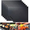 5pcs Non-stick BBQ Grill Mat Baking Mat BBQ Tools Cooking Grilling Sheet Heat Resistance Easily Cleaned Kitchen Tools; 15.75*12.99inch